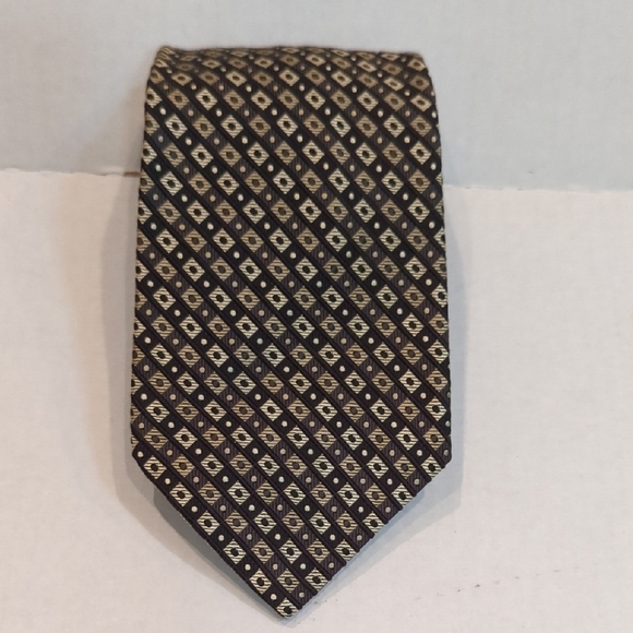 Robert Talbot Best in Class Parisian Hand Sewn Men's Brown Imported Silk Tie - Picture 1 of 7